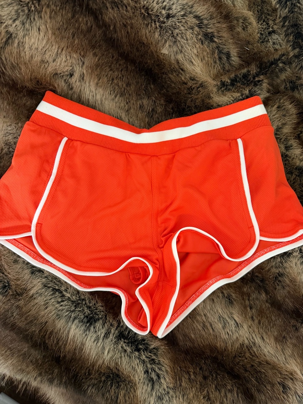 Free people Women’s orange Athletic Shorts with White Trim